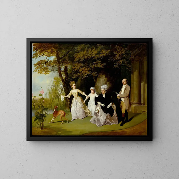 La famille Wilkinson - Francis Wheatley — oprawiony obraz na ścianie