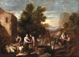 Jacob i Rachel - Francisco Antolínez y Sarabia — widok dzieła