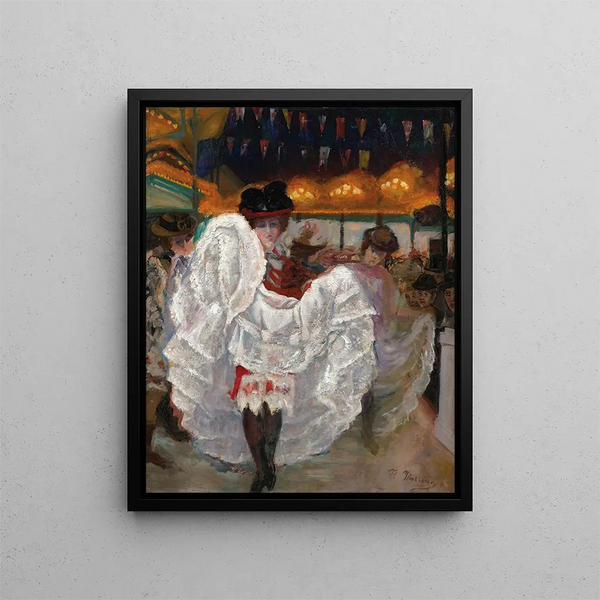 Le Cancan - Francisco Iturrino — oprawiony obraz na ścianie