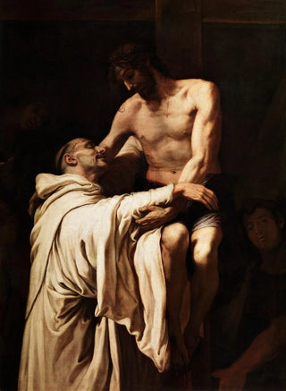 Francisco Ribalta - St Bernard Embraces Christ.webp
