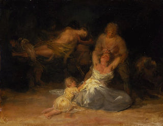 Akt przemocy wobec dwóch kobiet - Francisco de Goya — widok dzieła