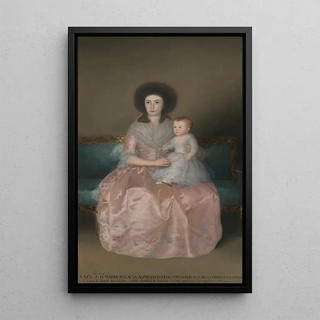Francisco de Goya - Condesa de Altamira and Her Daughter Mara Agustina.webp