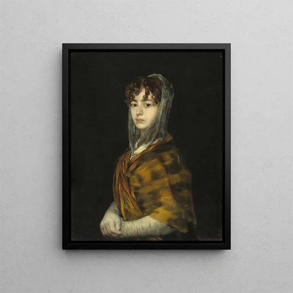 pani Sabasa García - Francisco de Goya — oprawiony obraz na ścianie