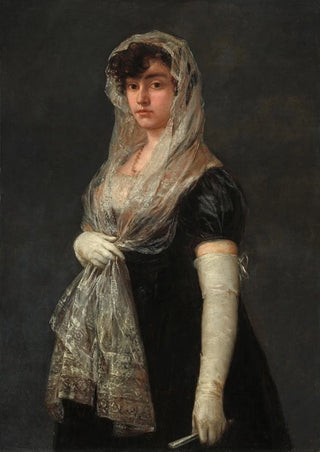 Francisco de Goya - Young Lady Wearing a Mantilla and Basquina.webp