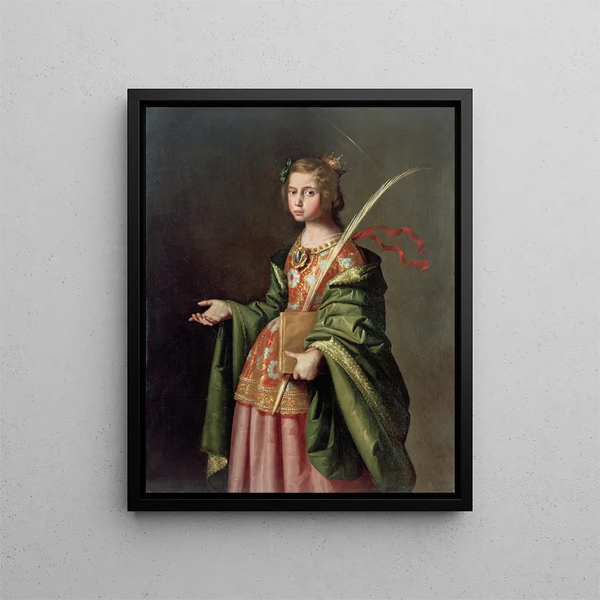 Świętej Elżbiety z Turyngi - Francisco de Zurbarán — oprawiony obraz na ścianie