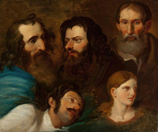 Franciszek Ksawery Lampi - Study of five heads.webp