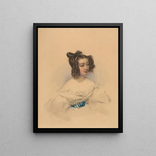 Thérèse Comtesse Gamba-Guicioli - François Théodore Rochard — oprawiony obraz na ścianie
