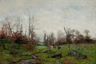 Frank C Penfold - Cattle by a Stream Pont Aven Brittany.webp