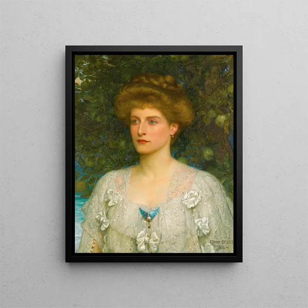 Portret Susannah Pearson - Frank Dicksee — oprawiony obraz na ścianie