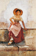 Młoda dziewczyna z Florencji - Frank Duveneck — widok dzieła