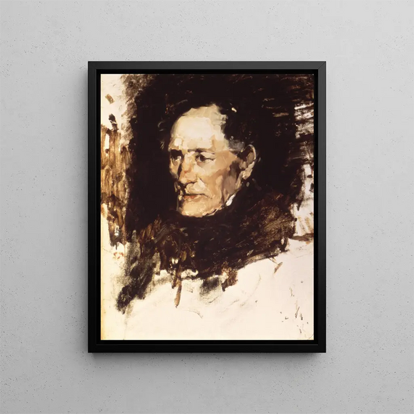 Tête d'un vieil homme - Frank Duveneck — oprawiony obraz na ścianie