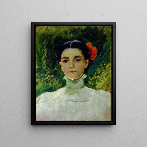Portret Maggie Wilson - Frank Duveneck — oprawiony obraz na ścianie