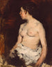 Nu siedzący - Frank Duveneck — widok dzieła