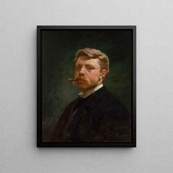 Autoportret - Frank Duveneck — oprawiony obraz na ścianie
