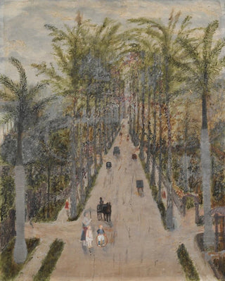 L'allée des palmiers - Frank E. Case — widok dzieła