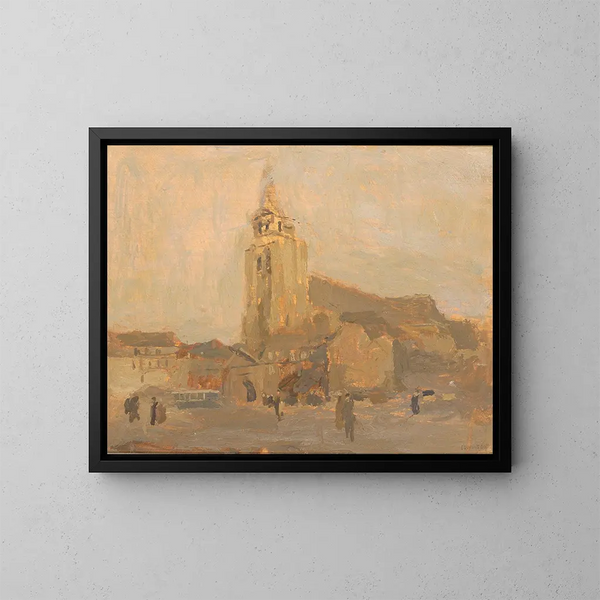 Kościoła Saint-Merry - Frank Edwin Scott — oprawiony obraz na ścianie