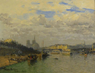 La Seine et Notre-Dame - Frank Myers Boggs — widok dzieła