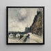 Quai de Béthune et pont de la Tournelle - Frank Myers Boggs — oprawiony obraz na ścianie