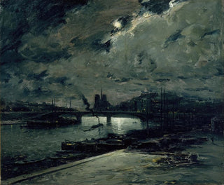 Frank Myers Boggs - Quai de la Seine Paris au Clair de Lune.webp
