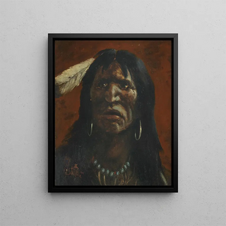 Tête d'Apache - Frank Paul Sauerwein — oprawiony obraz na ścianie
