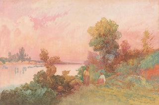 Frank Wright - Waikato River with figures.webp