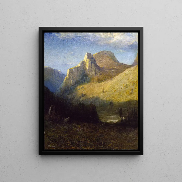 Castle Creek Canyon, Dakota Południowa - Franklin De Haven — oprawiony obraz na ścianie