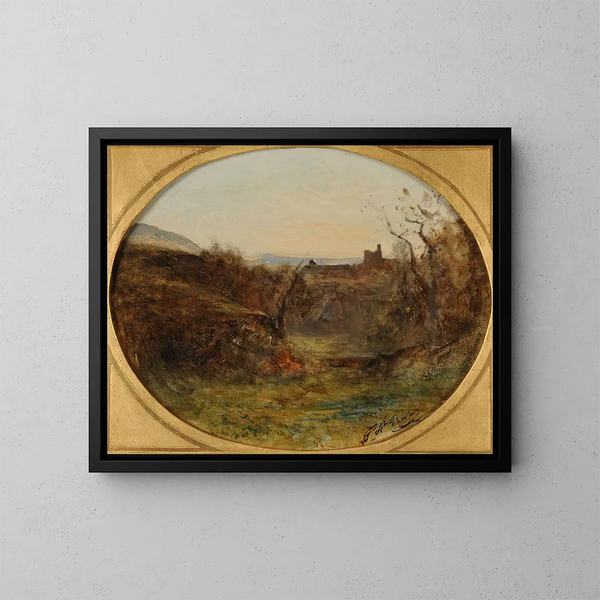 Champfond w Crémieu - François-Auguste Ravier — oprawiony obraz na ścianie