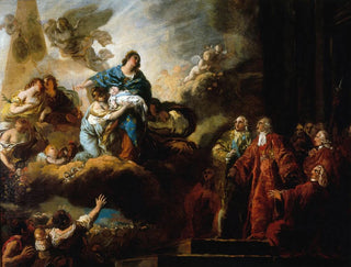 Alegoria narodzin delfina z dnia 22 października 1781 - François-Guillaume Ménageot — widok dzieła