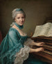 Portret kobiety rzekomo Madame Charles Simon Favart, Marie Justine Benoîte Duronceray - François-Hubert Drouais — widok dzieła