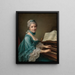 Portret kobiety rzekomo Madame Charles Simon Favart, Marie Justine Benoîte Duronceray - François-Hubert Drouais — oprawiony obraz na ścianie