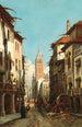 Rue de la Giralda - François Antoine Bossuet — oprawiony obraz na ścianie