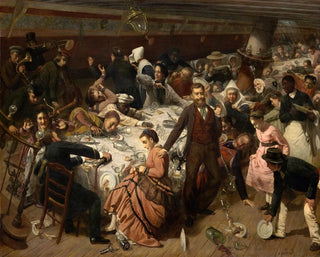 Nagła burza na morzu - François Biard — widok dzieła