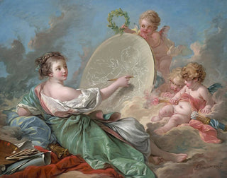 Alegoria malarstwa - François Boucher — widok dzieła