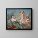 Alegoria malarstwa - François Boucher — oprawiony obraz na ścianie