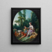 Pensent-ils au raisin ? Pensent-ils au raisin - François Boucher — oprawiony obraz na ścianie