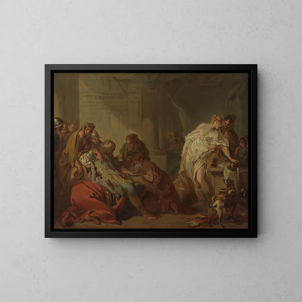 Śmierć Méléagre - François Boucher — oprawiony obraz na ścianie