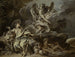Hagar i Ismaël na pustyni z aniołem - François Boucher — widok dzieła