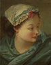 Tête de jeune femme - François Boucher — widok dzieła