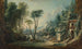 pejzaż wiejski z rzeką - François Boucher — widok dzieła