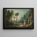 pejzaż wiejski z rzeką - François Boucher — oprawiony obraz na ścianie
