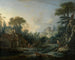 pejzaż z młynem wodnym - François Boucher — widok dzieła