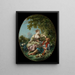 Les Sabots - François Boucher — oprawiony obraz na ścianie
