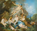 Pewny Merkur z Dzieciątkiem Bachusa i Nimfami - François Boucher — widok dzieła
