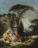 Scena pastoralna (Konflikt przypadków) - François Boucher — widok dzieła