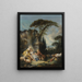 Scena pastoralna (Konflikt przypadków) - François Boucher — oprawiony obraz na ścianie