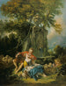 Pastoralny z parą przy fontannie - François Boucher — widok dzieła