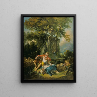 Franois Boucher - Pastoral with a Couple near a Fountain.webp