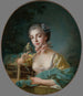 portretu przypuszczalnej Marie-Émilie Baudouin, córki malarza - François Boucher — widok dzieła