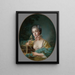 portretu przypuszczalnej Marie-Émilie Baudouin, córki malarza - François Boucher — oprawiony obraz na ścianie