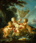 Putti en pêcheur - François Boucher — widok dzieła